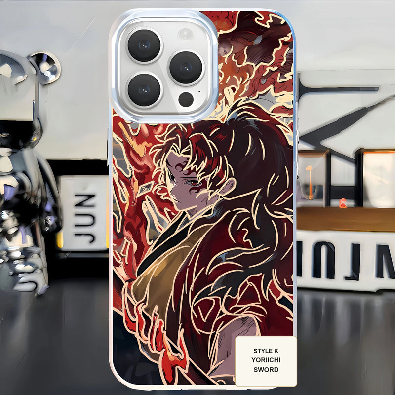Demon Slayer aurora gold phone case — Yoriichi Tsugikuni — Sword