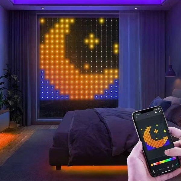DIY RGB Curtain Light – Create Text, Animations & Pixel Art