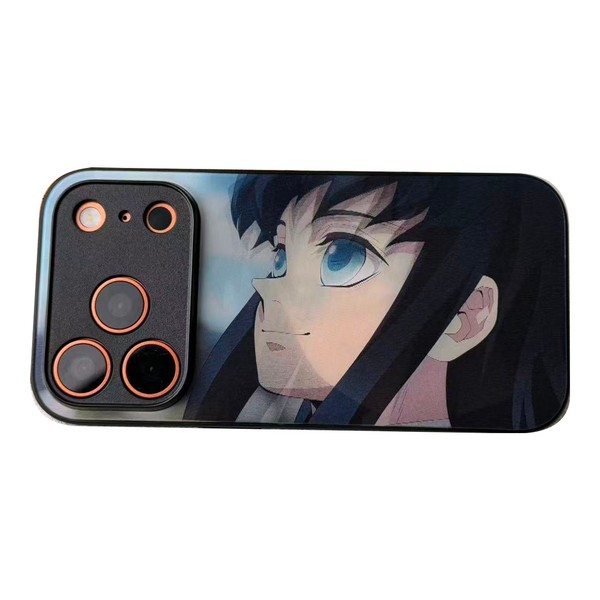 Demon Slayer Muichiro Tokito Lenticular Phone Case — full product on white background