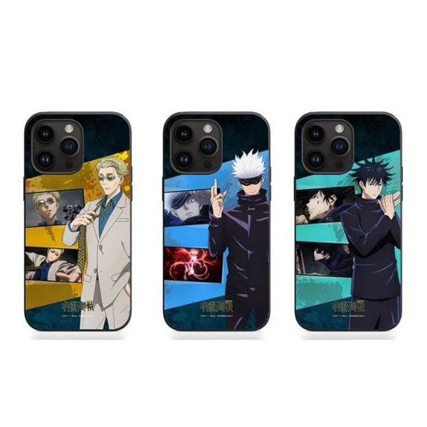 Jujutsu Kaisen Lenticular Phone Case — 3 Designs on a white background