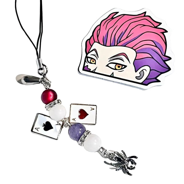 Hunter x Hunter Hisoka Beaded Phone Charm
