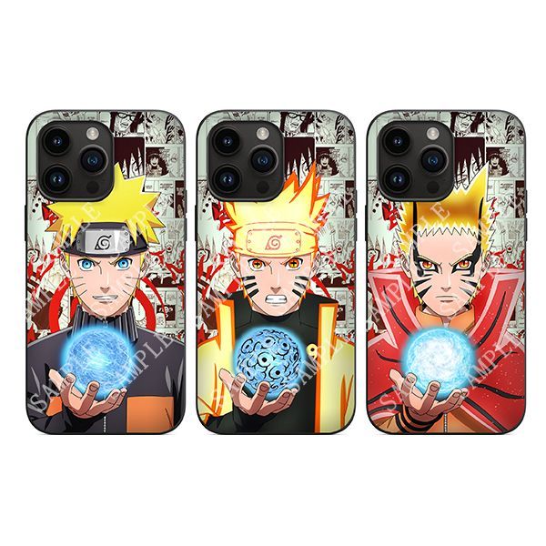 Naruto Uzumaki Lenticular Phone Case — 2 Designs on a white background