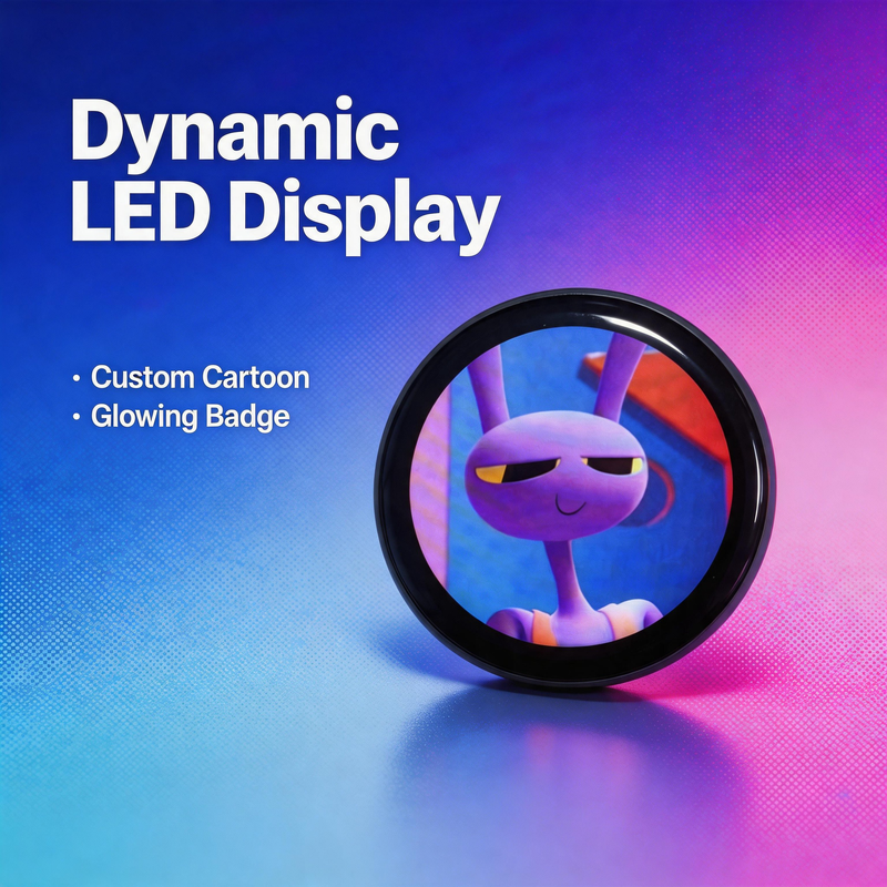 LED Anime Badge Pin for Itabags & Con Fits