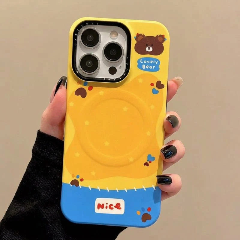 DIMOO Bear-Hat Magnetic Phone Case & Stand Options