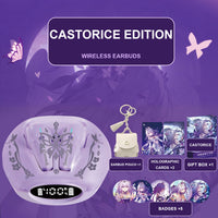 Castorice wireless earbuds with character accessory set