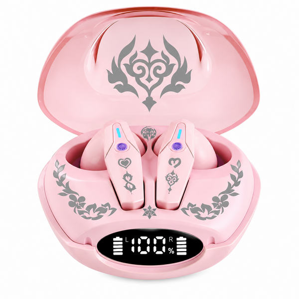 Cipher wireless earbuds with character accessory set