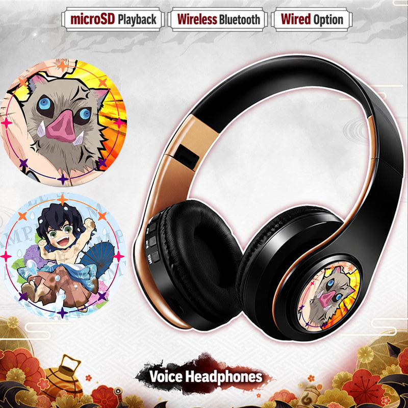 Demon Slayer Voice Headphones — Over-Ear Bluetooth with microSD Playback — product image 2