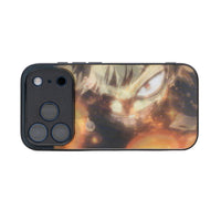 My Hero Academia Bakugo lenticular phone case - Orange - Fierce Look, landscape view