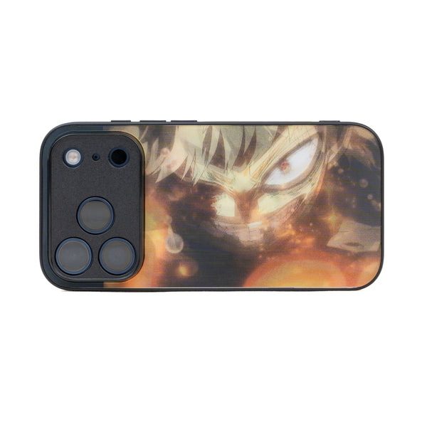 My Hero Academia Bakugo lenticular phone case - Orange - Fierce Look, landscape view