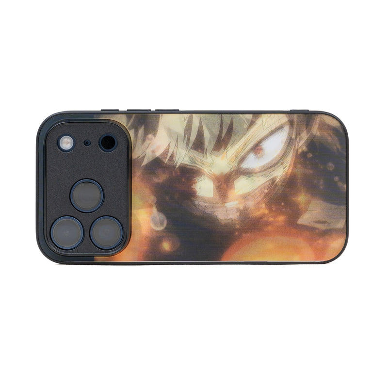 My Hero Academia Bakugo lenticular phone case - Orange - Fierce Look, landscape view