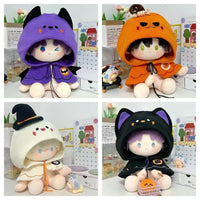 Four cloak styles on larger dolls; dolls and props not included