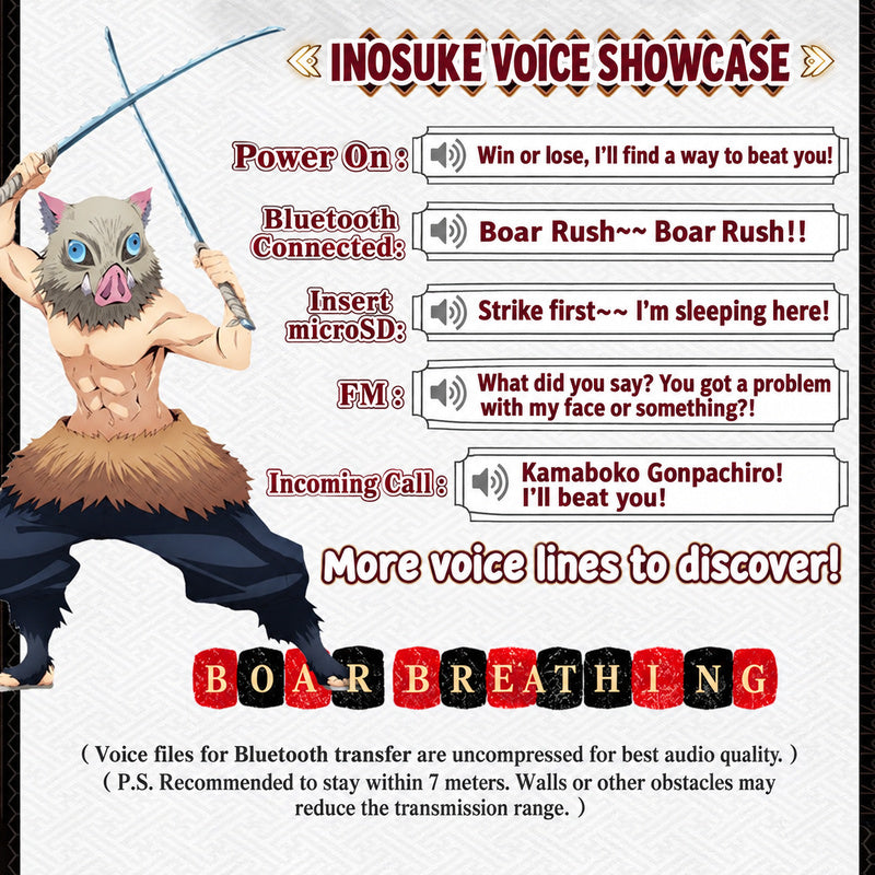 Demon Slayer Voice Headphones — Over-Ear Bluetooth with microSD Playback — product image 3