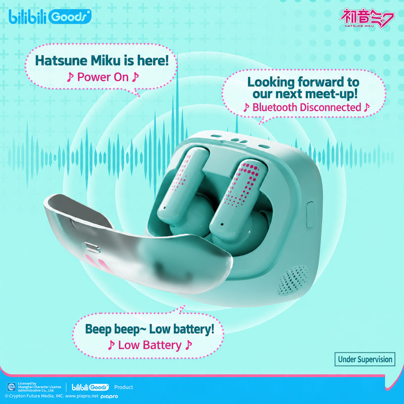 Hatsune Miku Retro TV Earbuds — Wireless Bluetooth in a Mini TV Case — product image 3