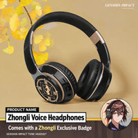 Genshin Voice Headphones — Over-Ear Bluetooth with Character Prompts & Badge — product image 3