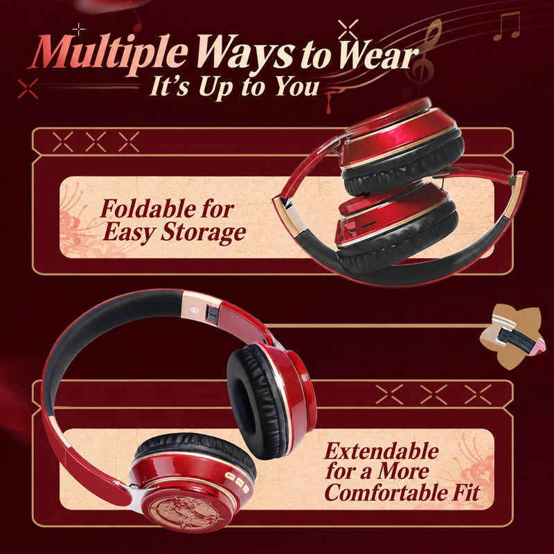 Wuthering Waves Voice Headphones — Over-Ear Bluetooth with Character Badge — product image 3