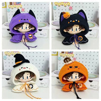 Four cloak styles on smaller dolls; dolls and props not included