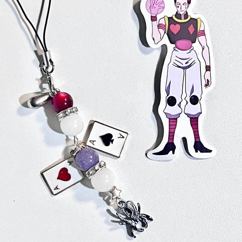 Hunter x Hunter Hisoka Beaded Phone Charm