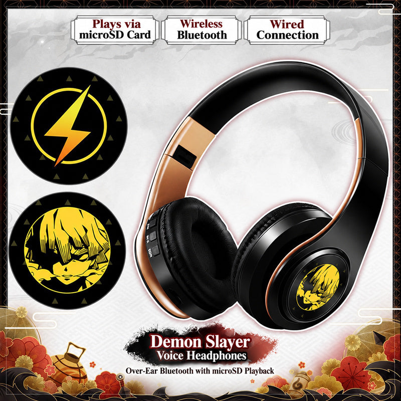 Demon Slayer Voice Headphones — Over-Ear Bluetooth with microSD Playback — product image 4
