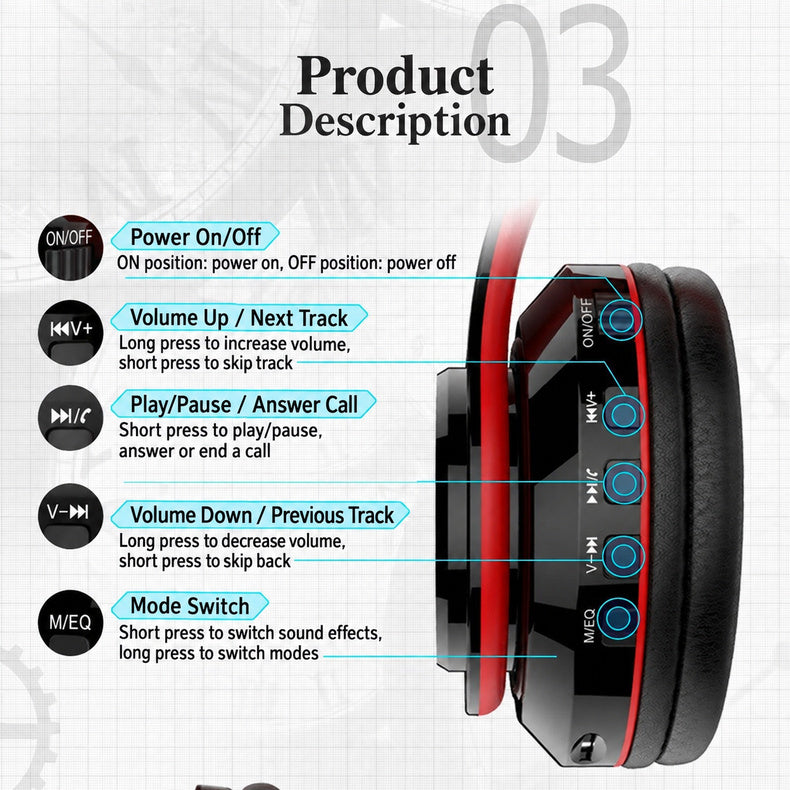 One Piece Voice Headphones — Luffy & Zoro Over-Ear Bluetooth with Japanese Prompts — product image 5