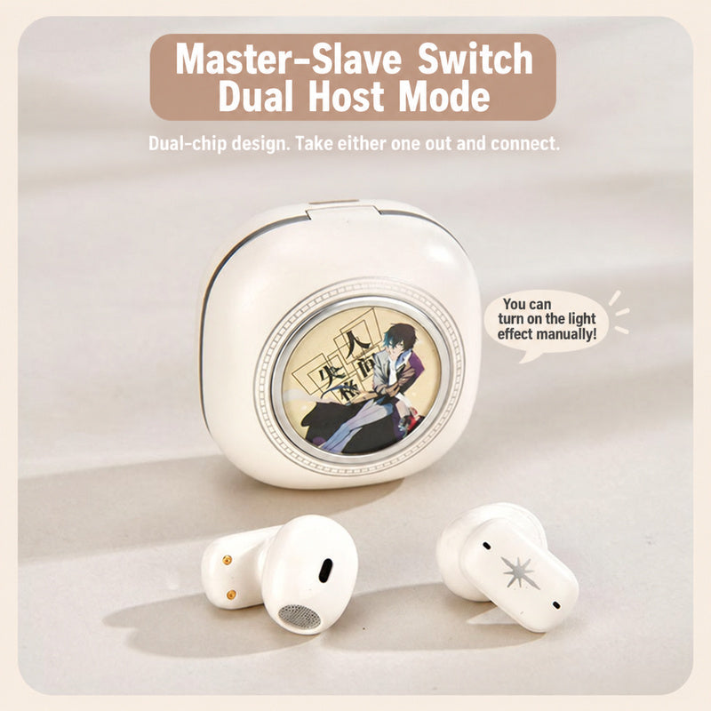 Bungo Stray Dogs Voice Earbuds — Dazai & Chuya Bluetooth with Silicone Case — product image 5