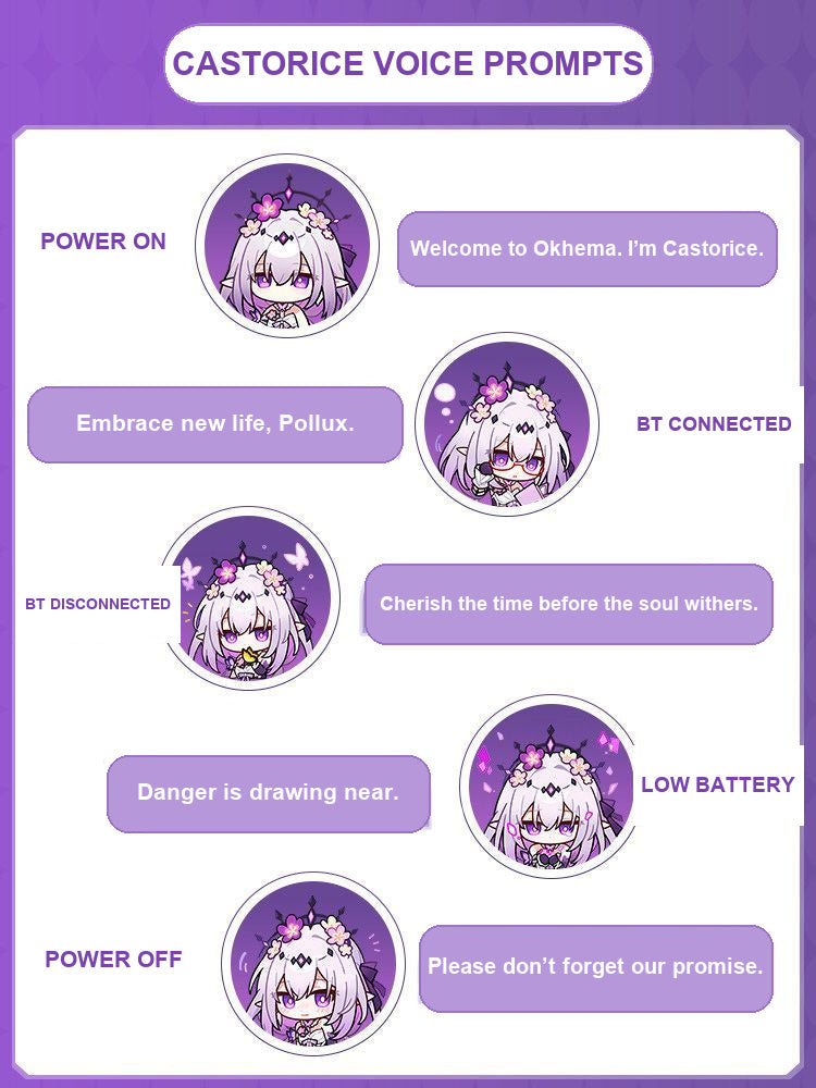 Castorice custom English voice prompt guide