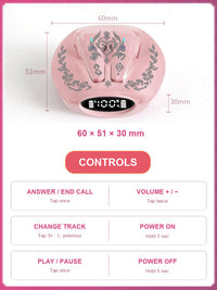 Cipher wireless earbuds dimensions and touch controls