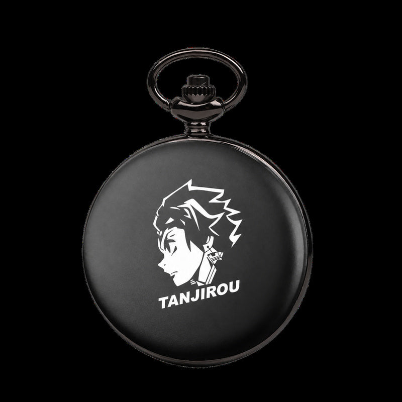 Demon Slayer Pocket Watch — Engraved Quartz Watch on Chain or Necklace — product image 6