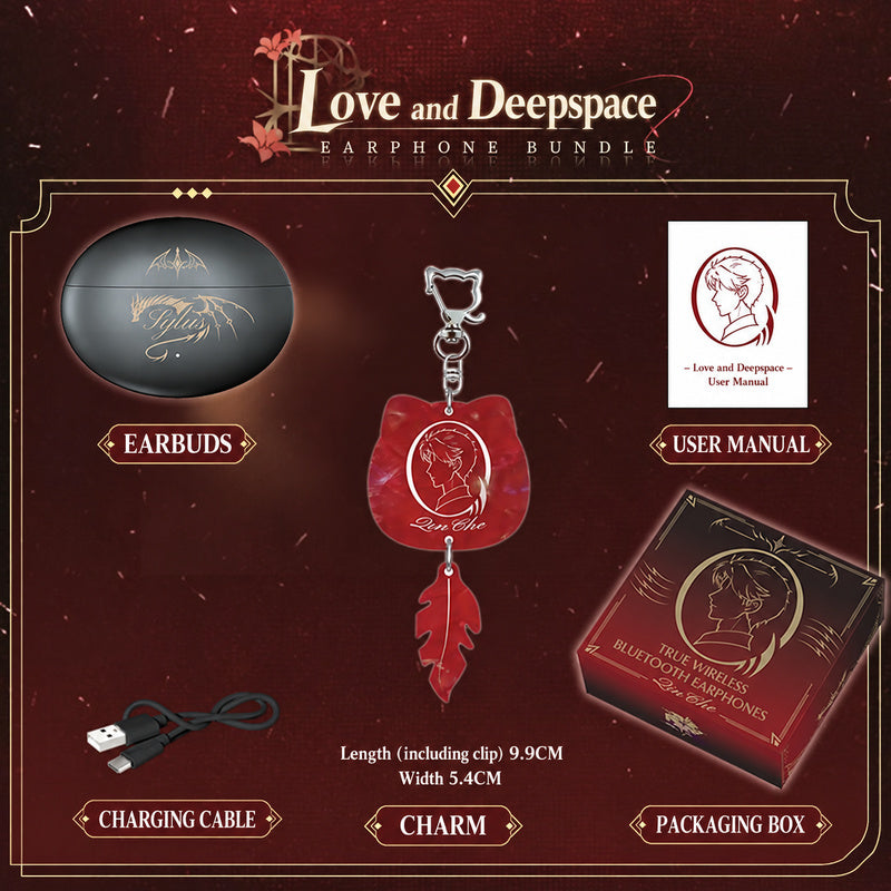 Love and Deepspace Clip-On Earbuds — Open-Ear Bluetooth with Character Voice Prompts — product image 6