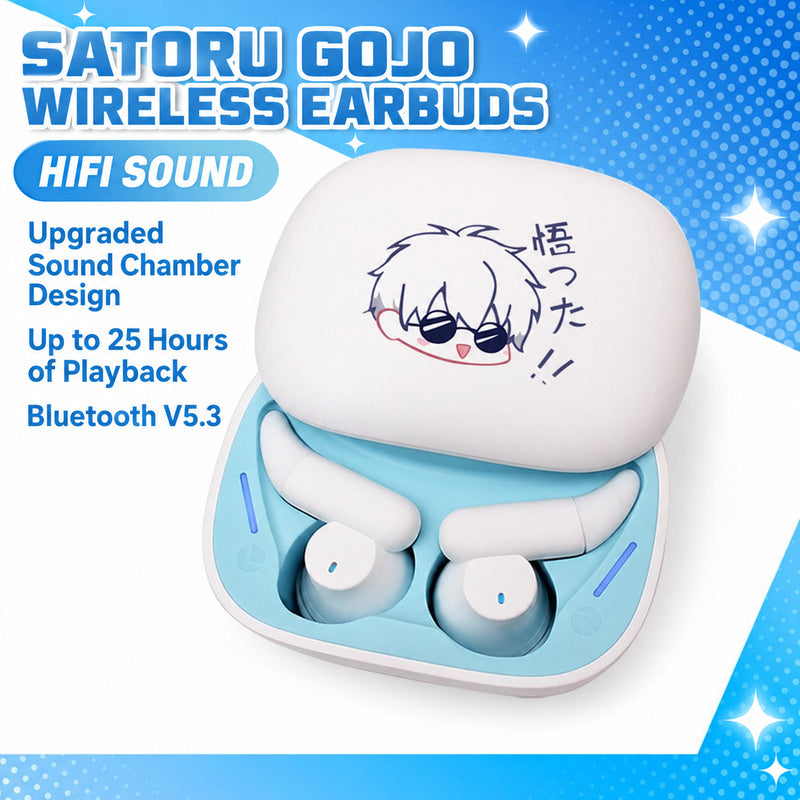 Satoru Gojo Wireless Earbuds — Jujutsu Kaisen In-Ear Bluetooth Earphones — product image 7