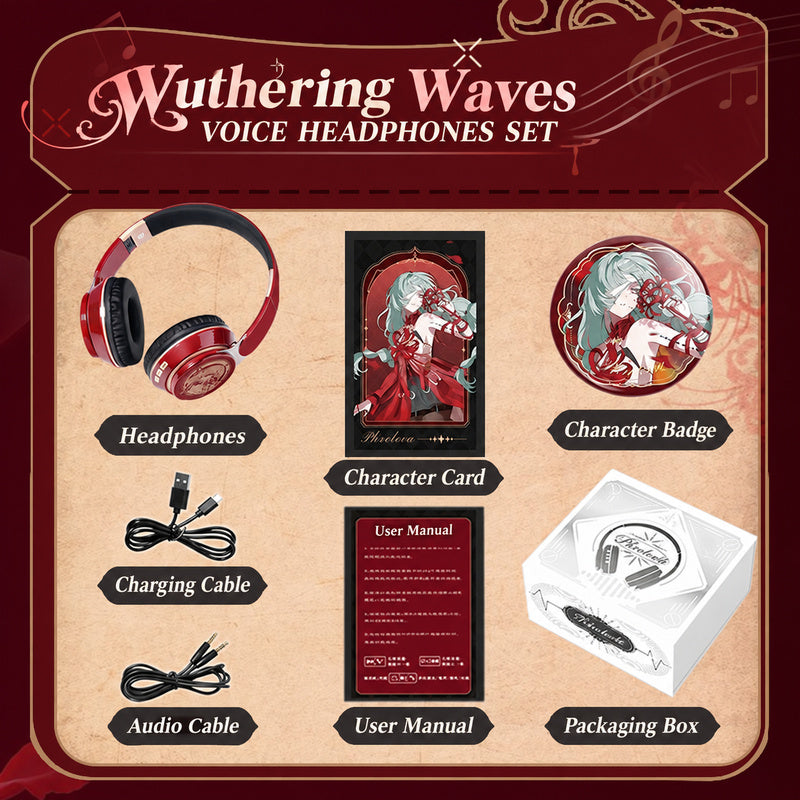 Wuthering Waves Voice Headphones — Over-Ear Bluetooth with Character Badge — product image 7