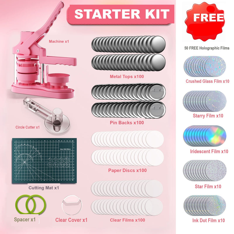 58mm Badge Maker Machine — DIY Badge Press Kit
