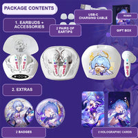 Robin earbuds package contents — design 3