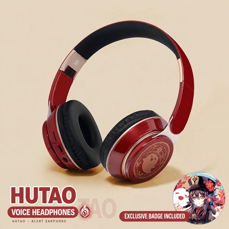 Genshin Voice Headphones — Over-Ear Bluetooth with Character Prompts & Badge — product image 8