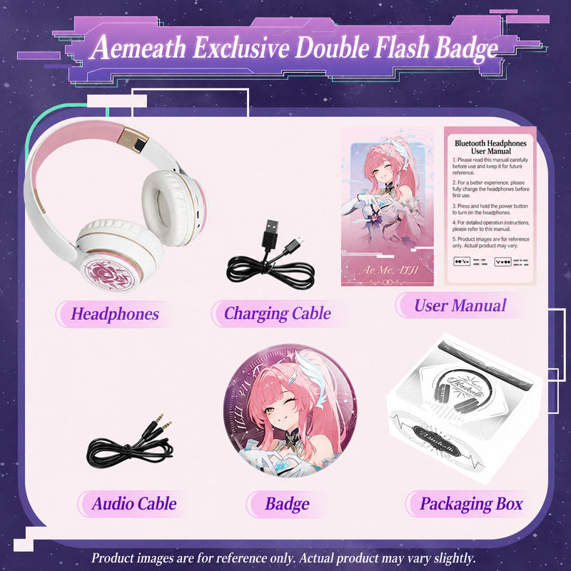 Wuthering Waves Voice Headphones — Over-Ear Bluetooth with Character Badge — product image 8