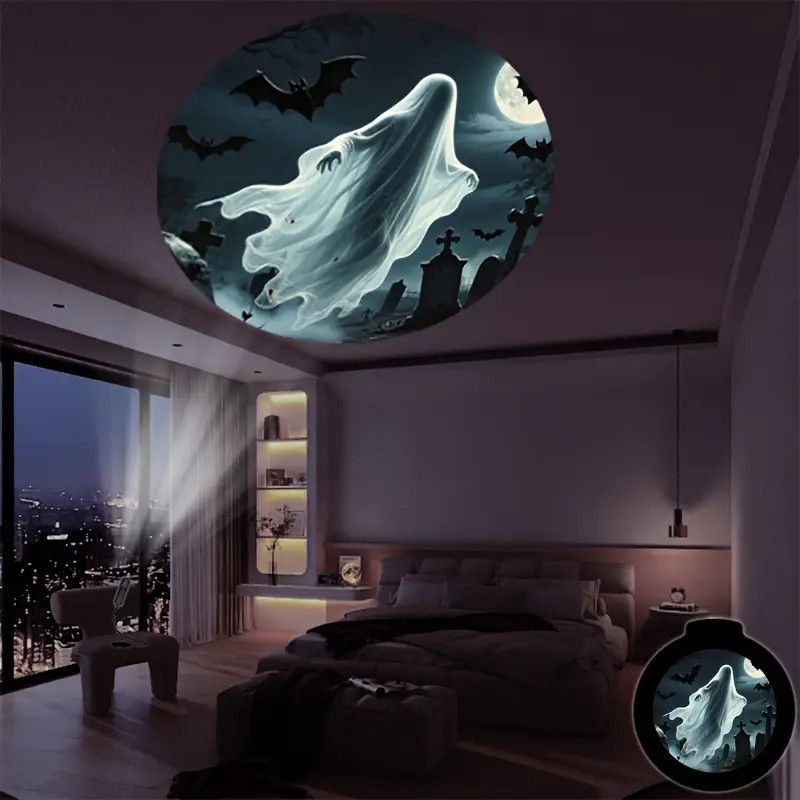 Halloween Projector Lamp — Spooky Scene Night Light
