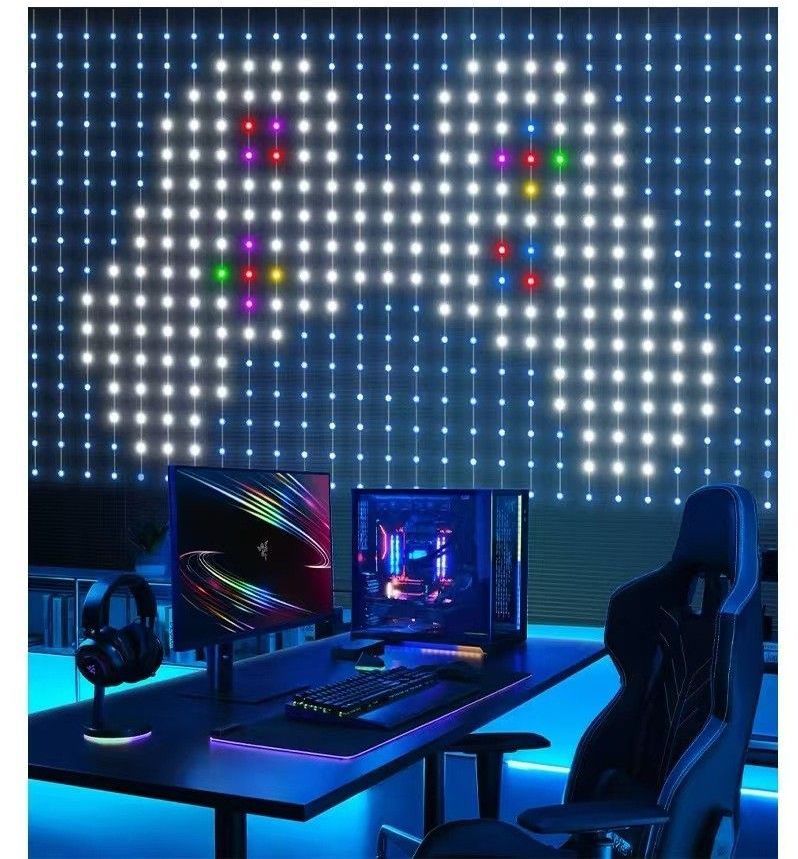 DIY RGB Curtain Light – Create Text, Animations & Pixel Art
