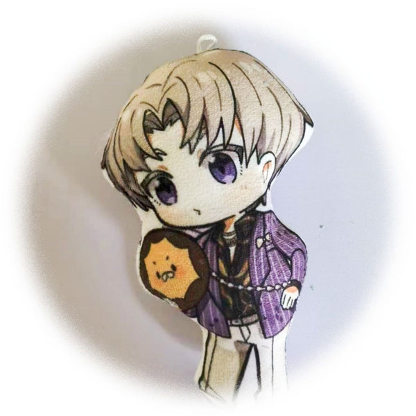 Custom Photo Plush Keychain — Personalized Doll Charm with Voice Recording