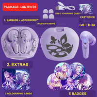 Castorice wireless earbuds package contents — design 5