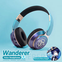 Genshin Voice Headphones — Over-Ear Bluetooth with Character Prompts & Badge — product image 11