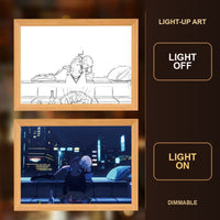 Cyberpunk Light-Up Art Frame — 11 Designs — product view 11