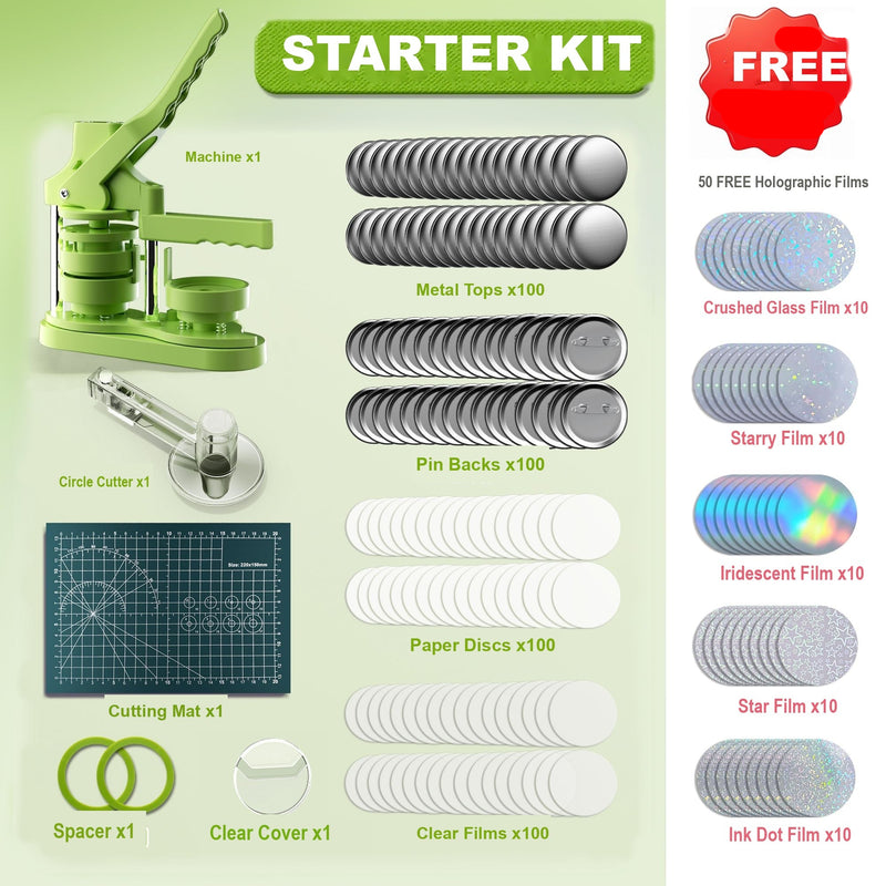 58mm Badge Maker Machine — DIY Badge Press Kit