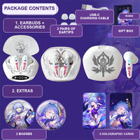 Robin earbuds package contents — design 5