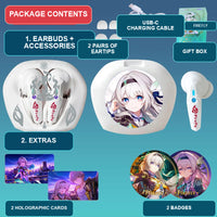 Firefly earbuds package contents — design 5