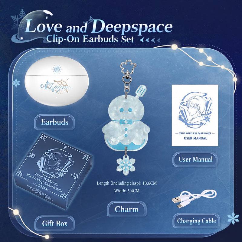 Love and Deepspace Clip-On Earbuds — Open-Ear Bluetooth with Character Voice Prompts — product image 12