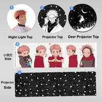 JJK Projection Night Light - Rotating Star Projector Lamp — Yuji Itadori S03 / Warm Light