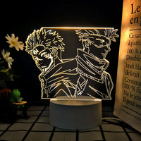 JJK 3D LED Night Light - Multi-Color Dimmable Desk Lamp — Satoru Gojo Group / 3 Colors + Switch