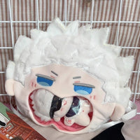 Satoru Gojo Big Mouth Itabag - Plush Anime Backpack & Crossbody Bag