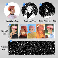 JJK Projection Night Light - Rotating Star Projector Lamp — Yuji Itadori S04 / Warm Light