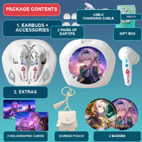 Firefly earbuds package contents — design 7