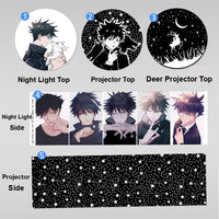 JJK Projection Night Light - Rotating Star Projector Lamp — Megumi Fushiguro S01 / Warm Light